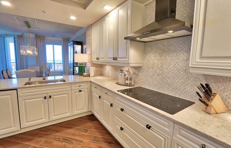 White Kitchen in Florida Designed and Furnished by GailGray Home