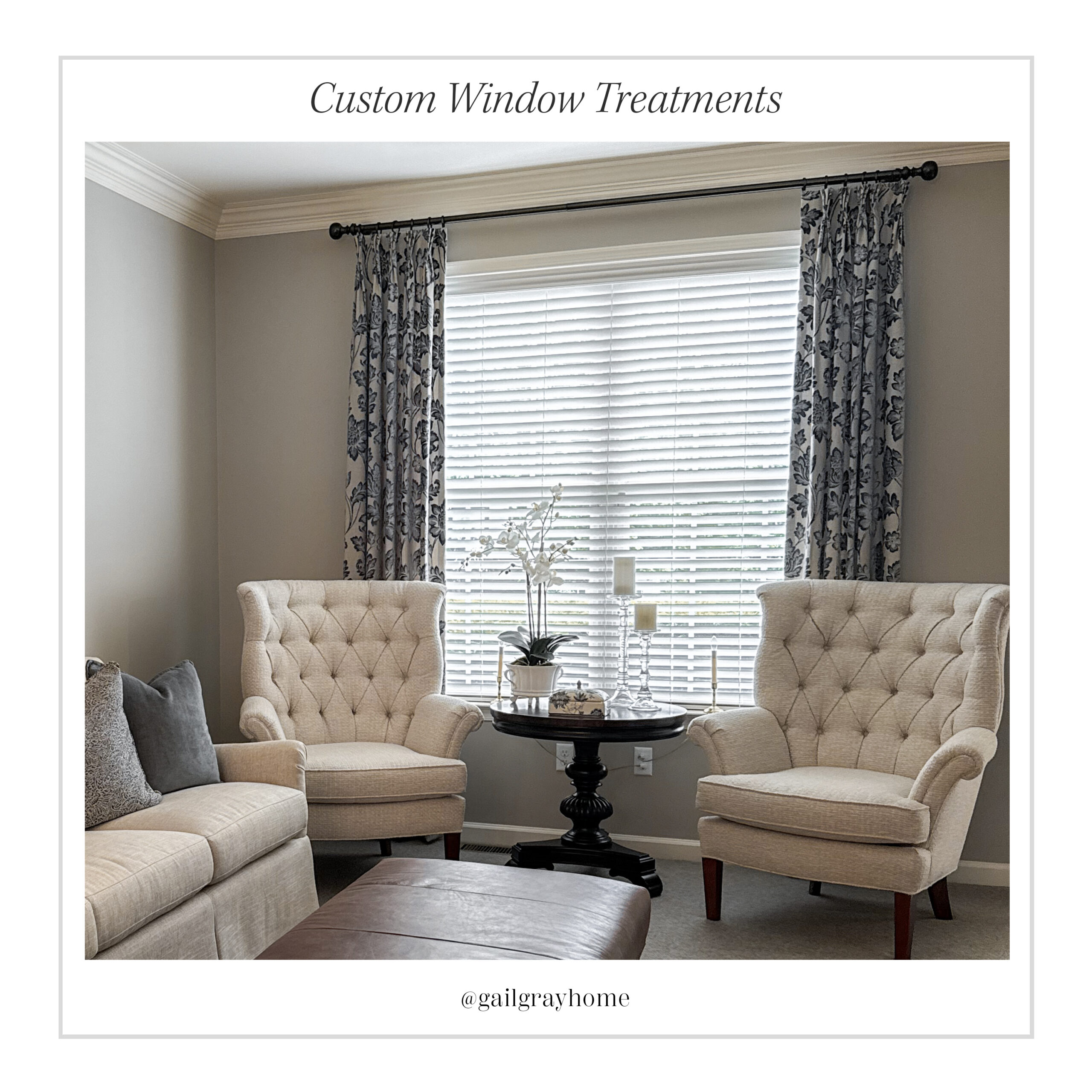 Custom Window Treatments Design Services at GailGray Home